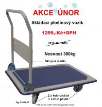 Vysokozdvižný vozík Plošinový ruční skládací vozík